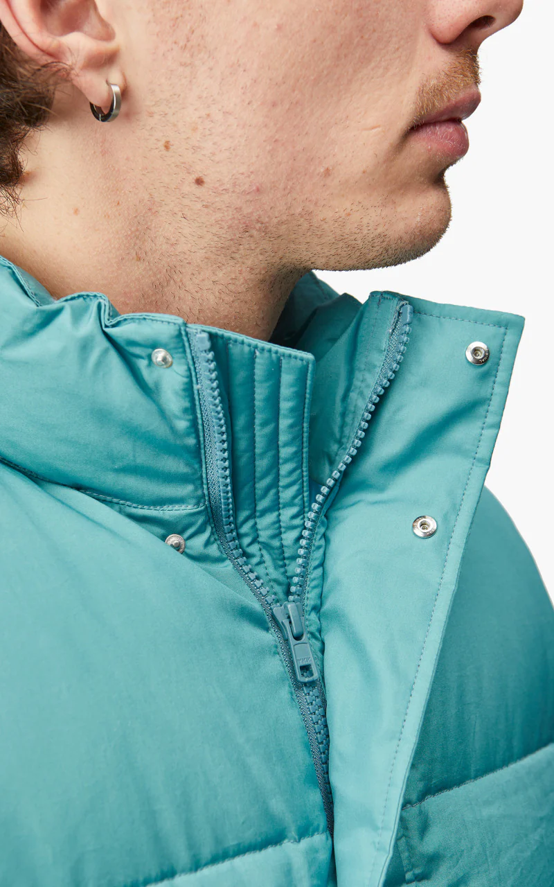Auralee Suvin High Count Cloth Down Vest Cerulean Blue - Image 7