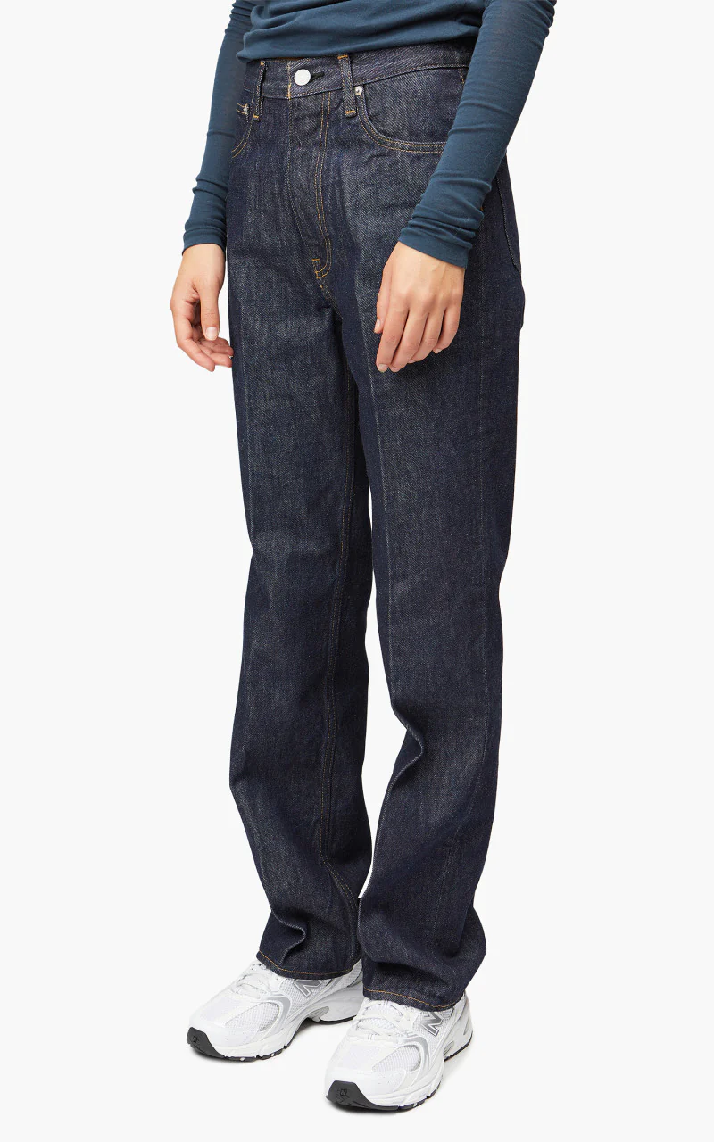 Auralee W Hard Twist Denim 5P Pants Indigo - Image 3