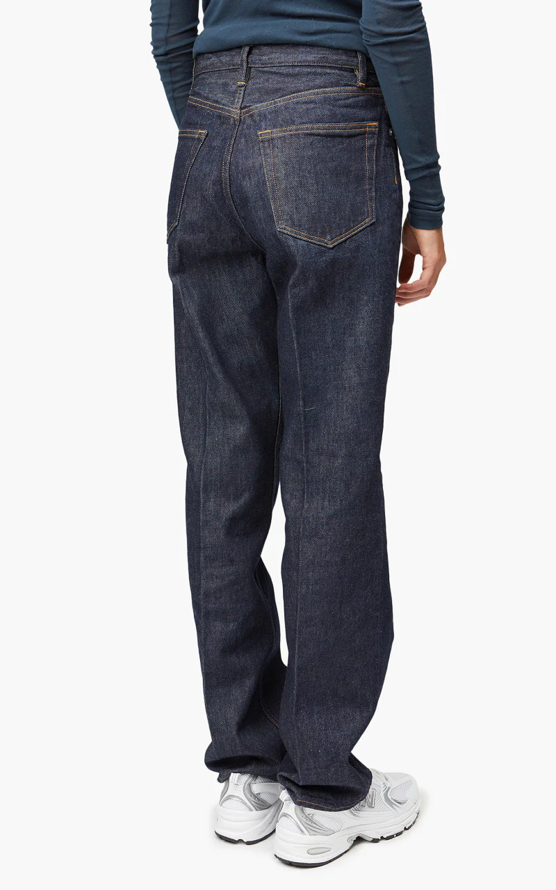 Auralee W Hard Twist Denim 5P Pants Indigo - Image 5