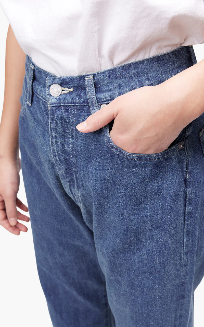 Auralee W Selvedge Light Denim Pants Light Indigo - Image 6
