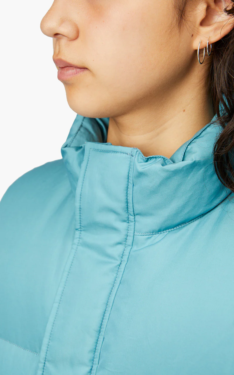 Auralee W Suvin High Count Cloth Down Vest Cerulean Blue - Image 6