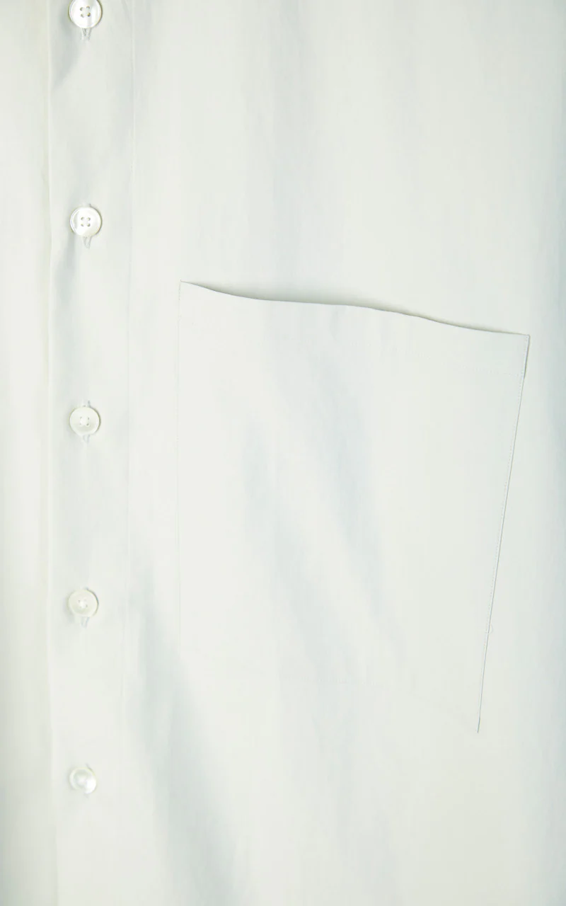 Auralee Washed Finx Twill Big Shirt Dusty Pale Blue - Image 2