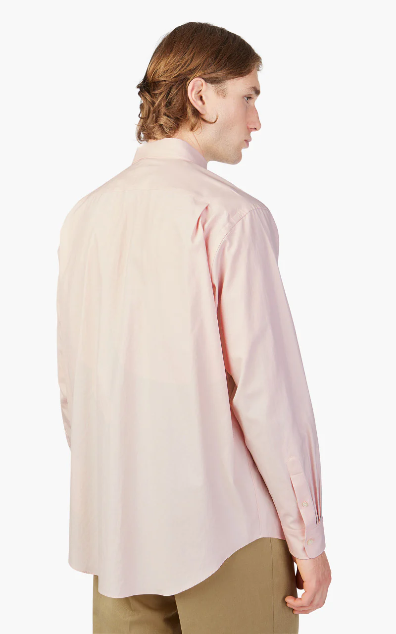 Auralee Washed Finx Twill Big Shirt Pink - Image 5