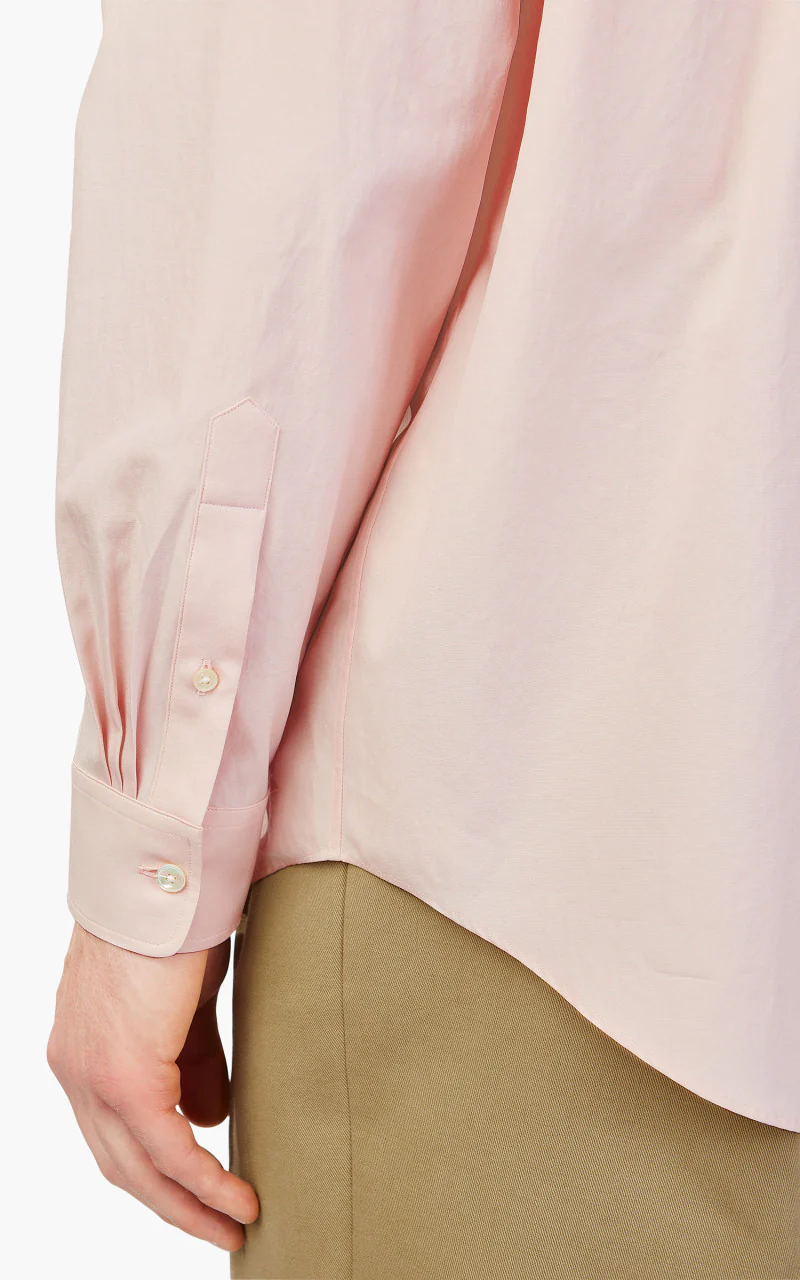Auralee Washed Finx Twill Big Shirt Pink - Image 6