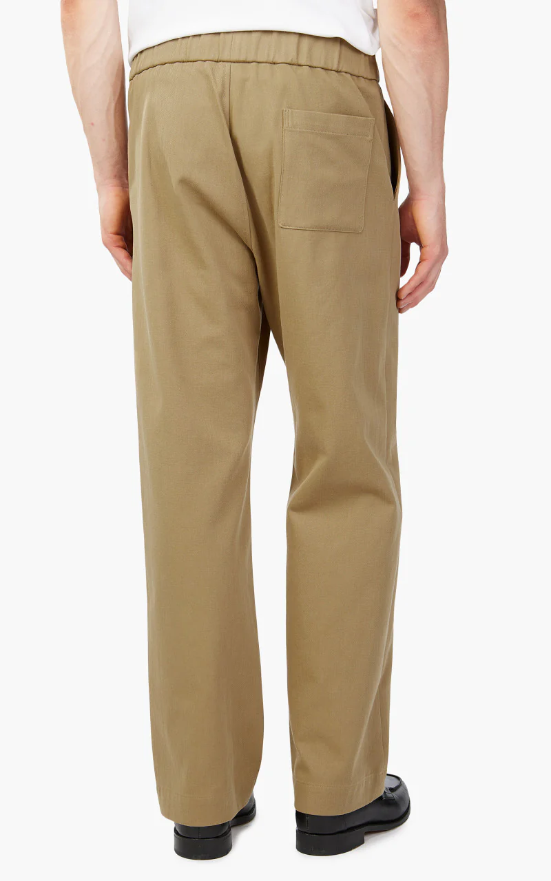Auralee Washed Heavy Chino Easy Pants Light Brown - Image 3
