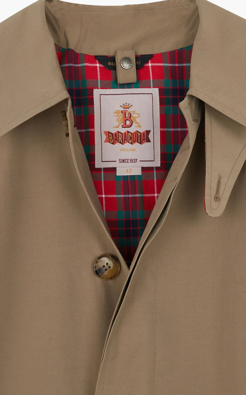 Baracuta G12 Baracuta Cloth Trench Coat Tan - Image 6