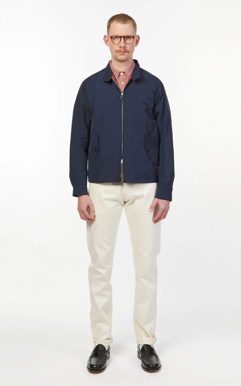 Baracuta G4 Harrington Jacket Baracuta Cloth UK Navy - Image 2