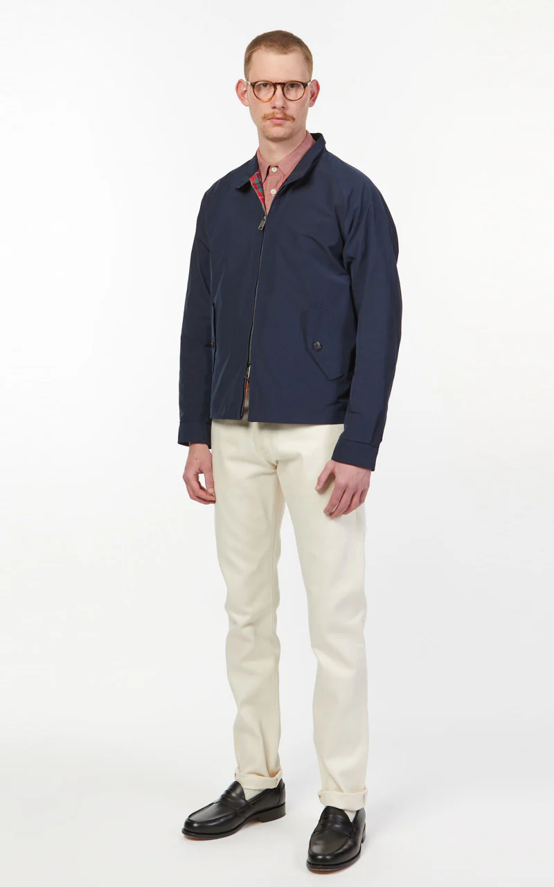 Baracuta G4 Harrington Jacket Baracuta Cloth UK Navy - Image 3