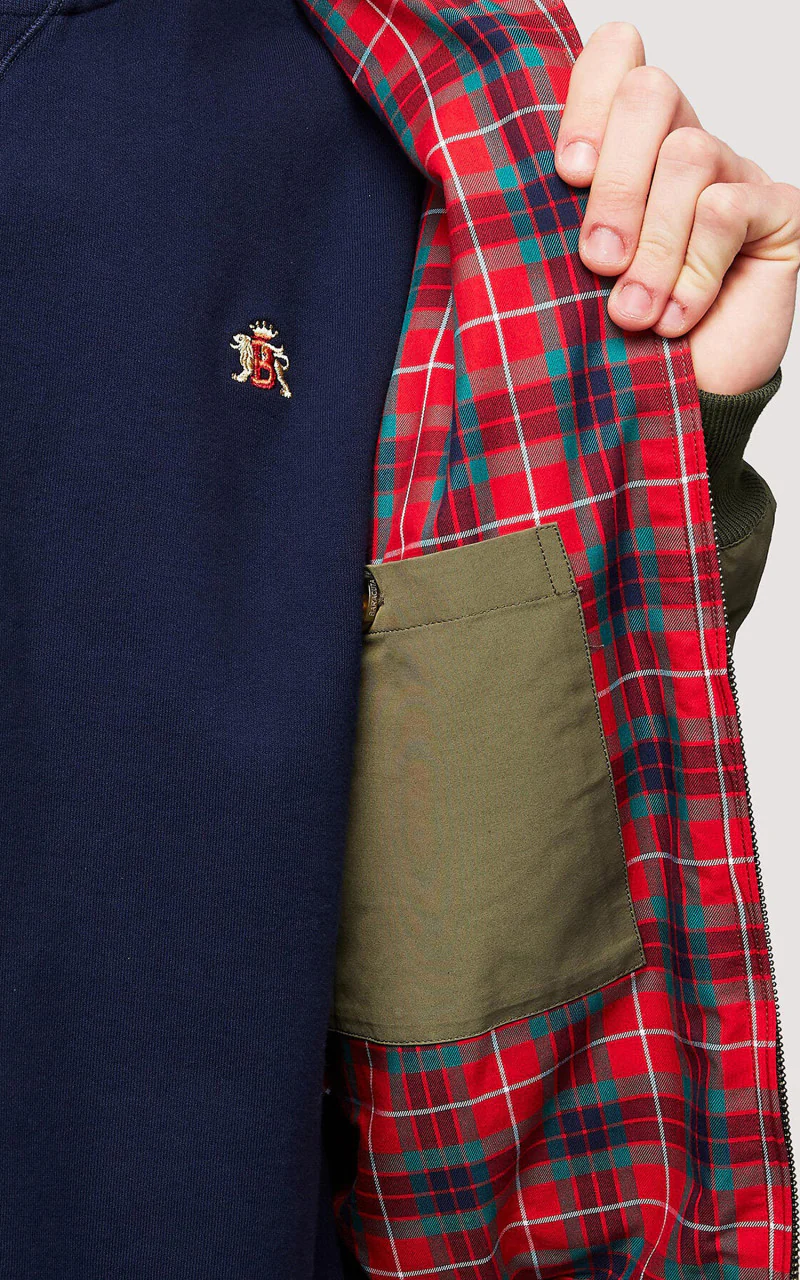 Baracuta G9 Classic Harrington Jacket Army - Image 4