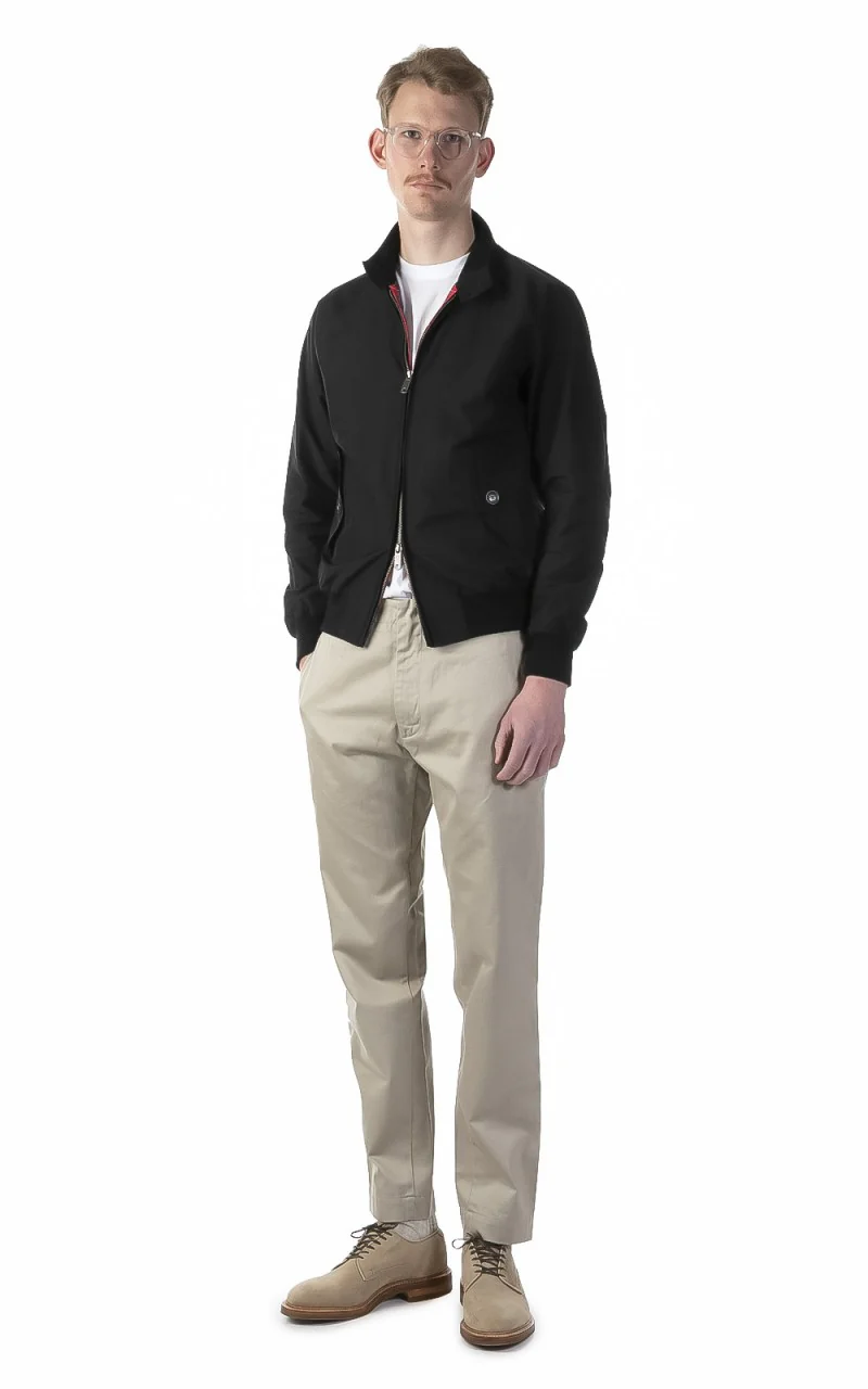 Baracuta G9 Classic Harrington Jacket Black - Image 2