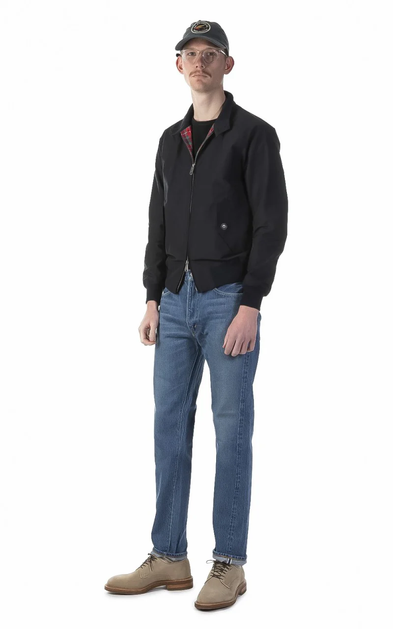 Baracuta G9 Classic Harrington Jacket Dark Navy - Image 2