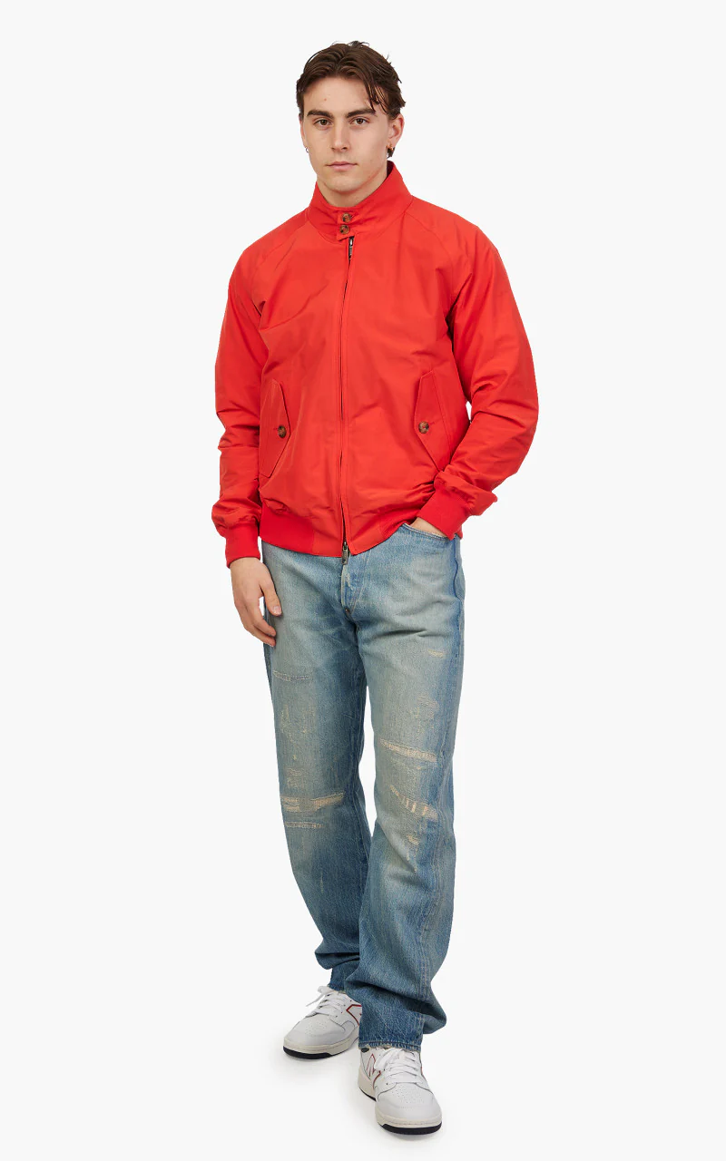 Baracuta G9 Classic Harrington Jacket Fiery Red - Image 2