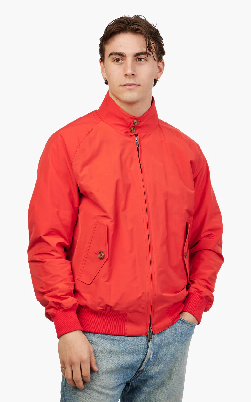 Baracuta G9 Classic Harrington Jacket Fiery Red - Image 3