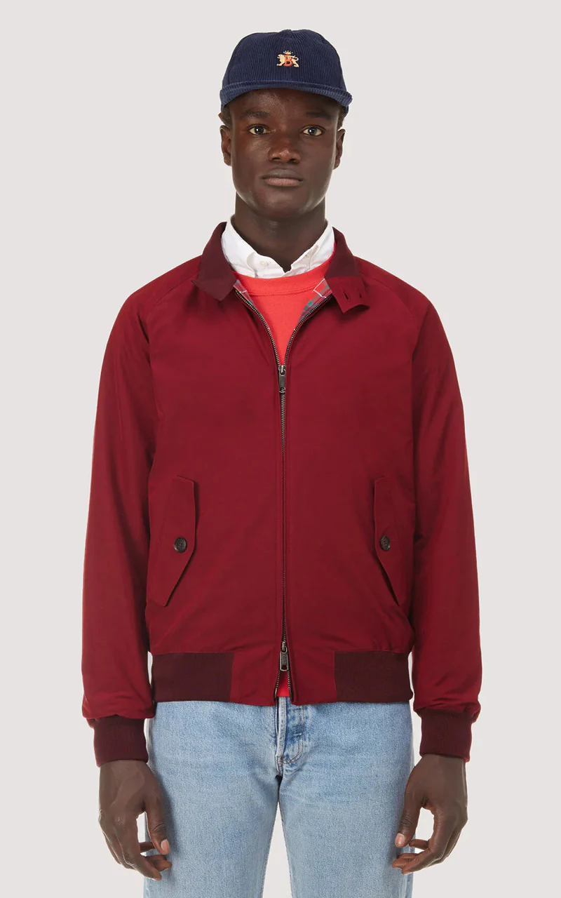 Baracuta G9 Classic Harrington Jacket Tawny Port - Image 2