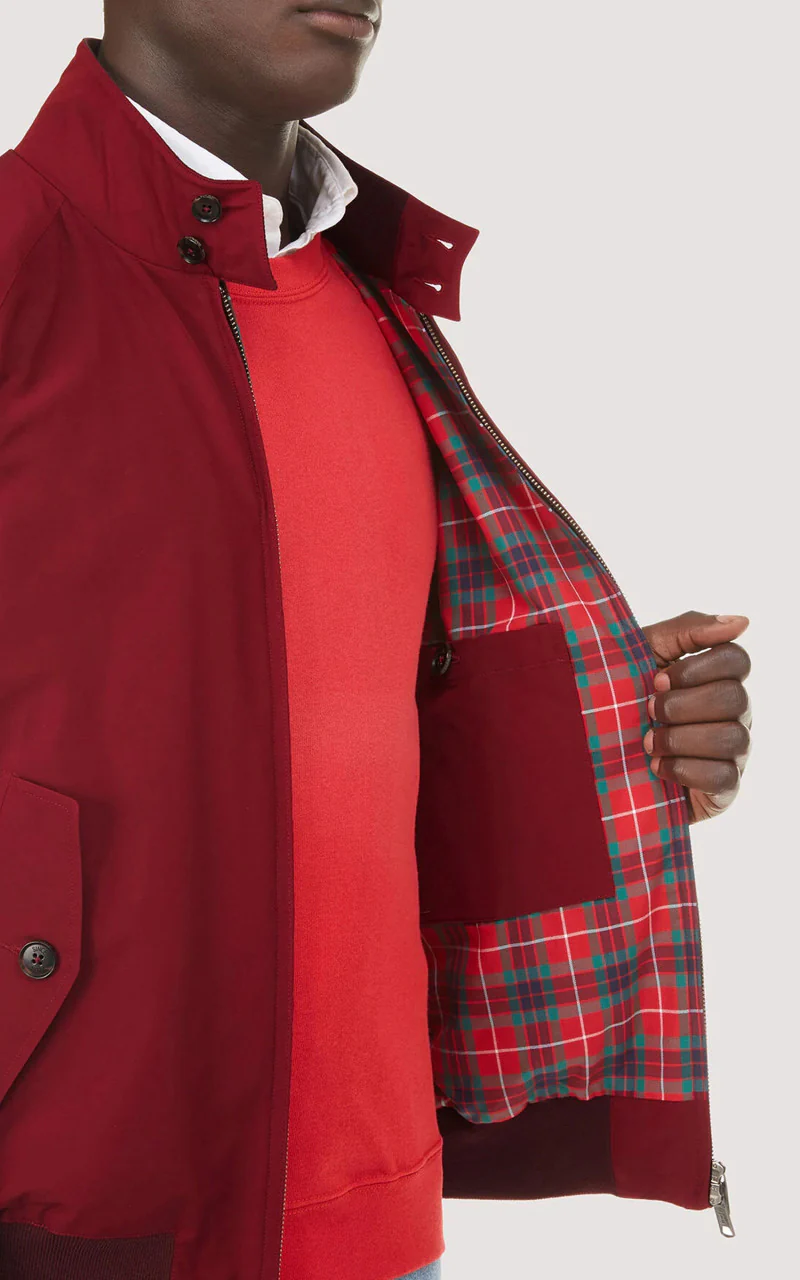 Baracuta G9 Classic Harrington Jacket Tawny Port - Image 4