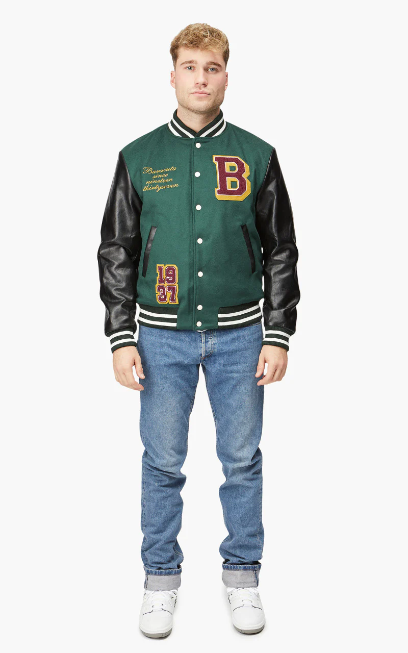 Baracuta Varsity Jacket Dark Forest - Image 2