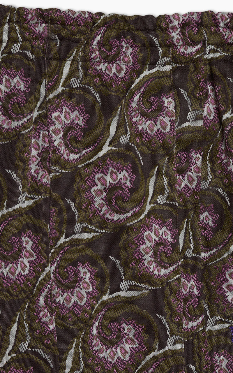 Baracuta x Needles Jacquard Trouser Dark Brown - Image 5