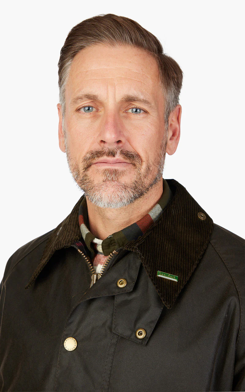 Barbour 40th Anniversary Beaufort Wax Jacket Olive - Image 3