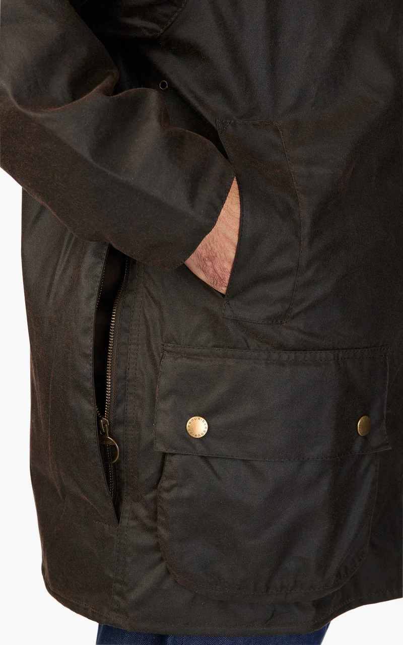 Barbour 40th Anniversary Beaufort Wax Jacket Olive - Image 7