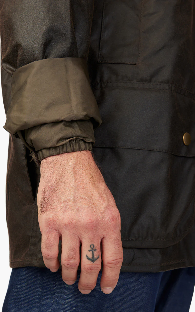 Barbour 40th Anniversary Beaufort Wax Jacket Olive - Image 8