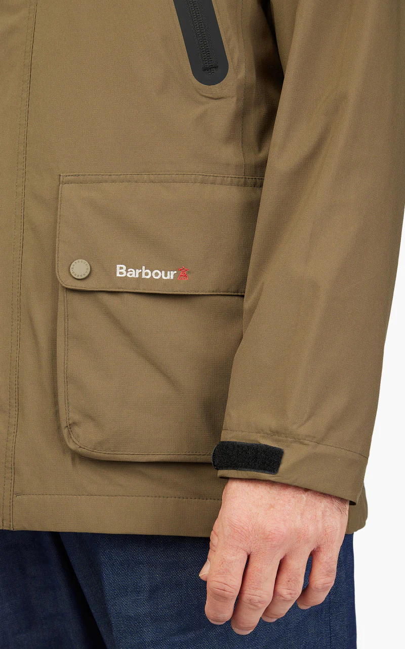 Barbour Active Bedale Waterproof Jacket Beech - Image 6