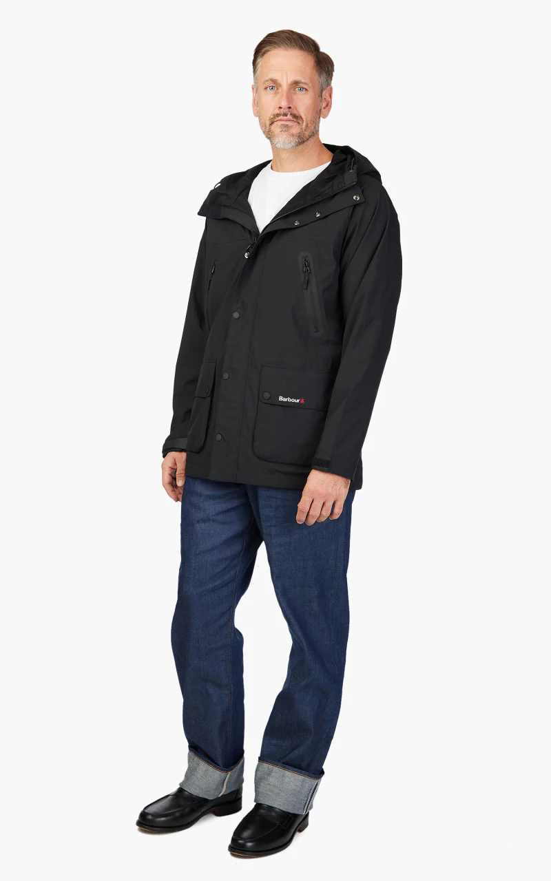 Barbour Active Bedale Waterproof Jacket Black - Image 2