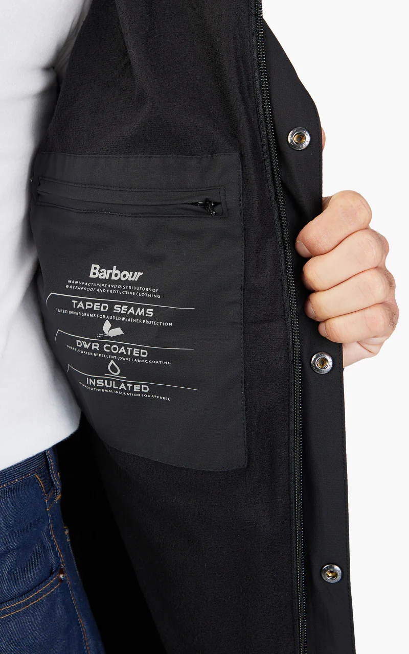 Barbour Active Bedale Waterproof Jacket Black - Image 7