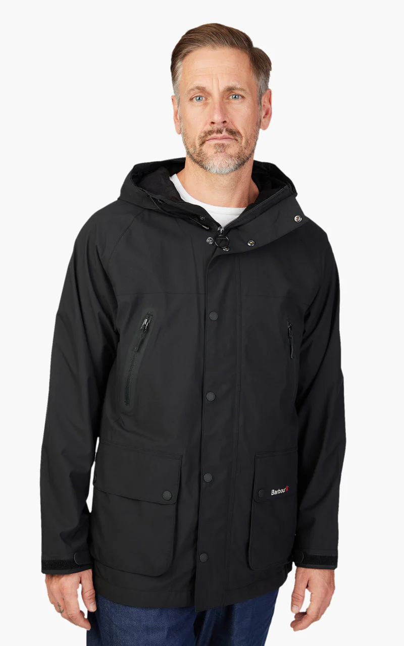 Barbour Active Bedale Waterproof Jacket Black - Image 8