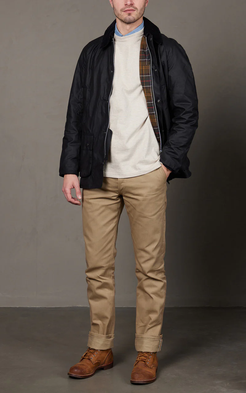 Barbour Ashby Wax Jacket Classic Black/Classic - Image 3