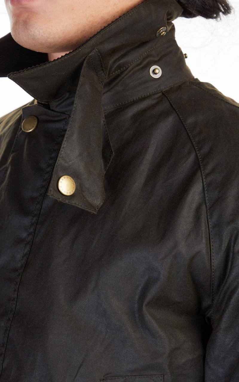 Barbour Ashby Wax Jacket Olive - Image 12