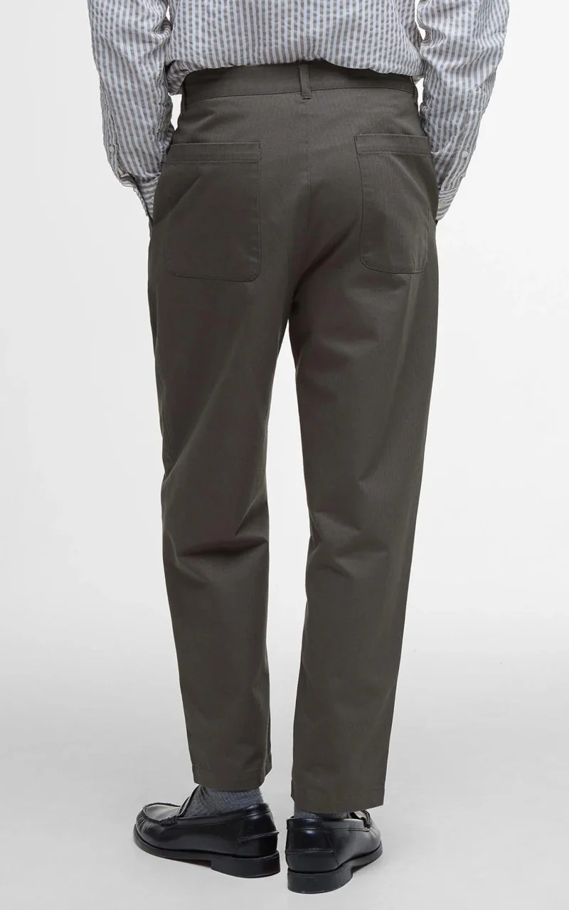 Barbour Barbour Bayview Herringbone Trouser Uniform Green - Image 4