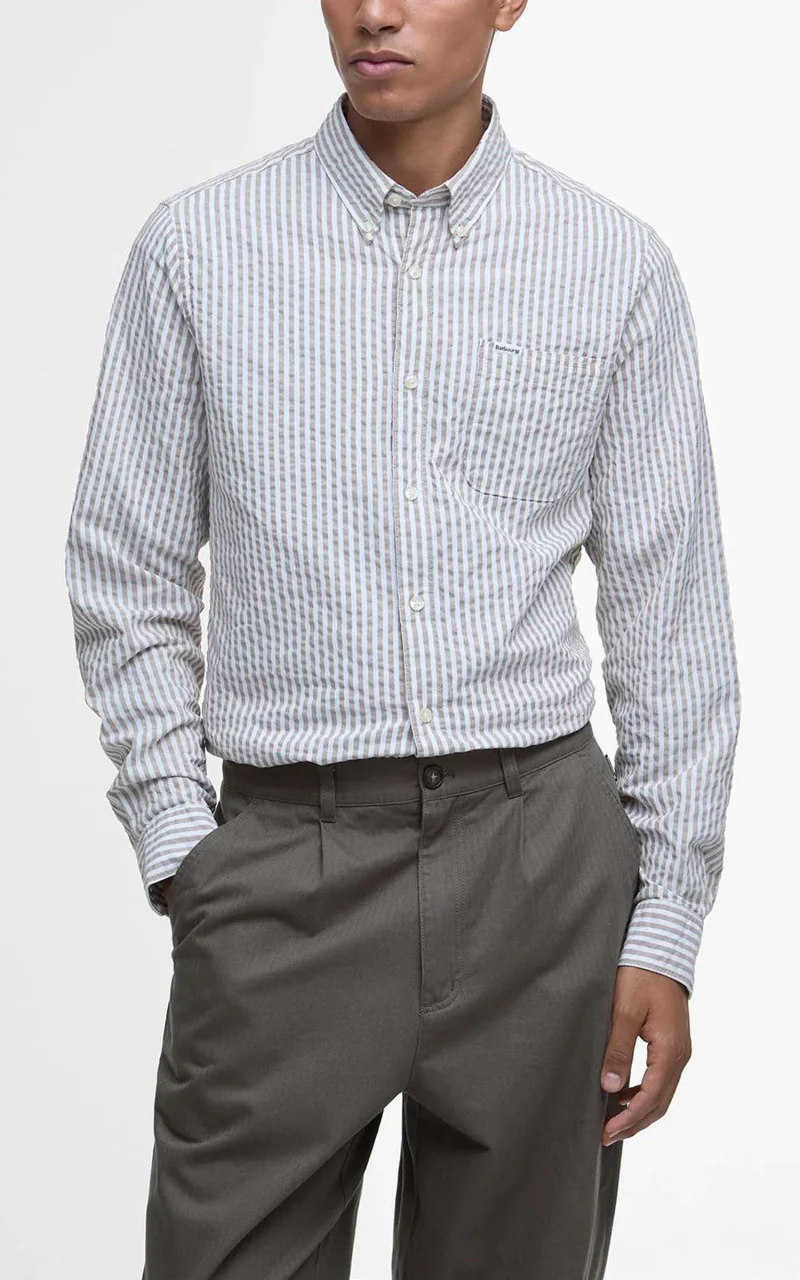 Barbour Barbour Bayview Herringbone Trouser Uniform Green - Image 5