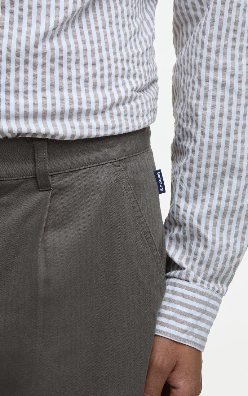 Barbour Barbour Bayview Herringbone Trouser Uniform Green - Image 6