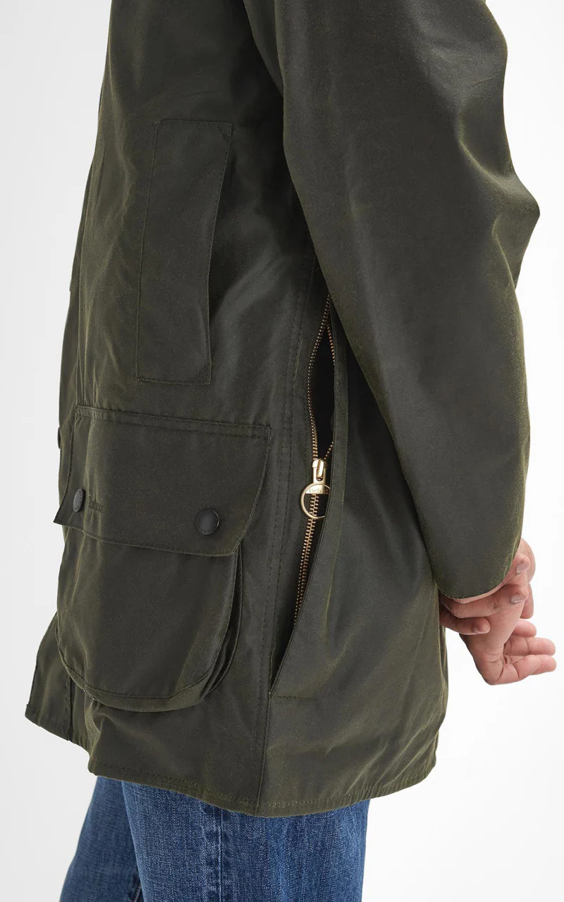Barbour Beaufort Wax Jacket Archive Olive - Image 5