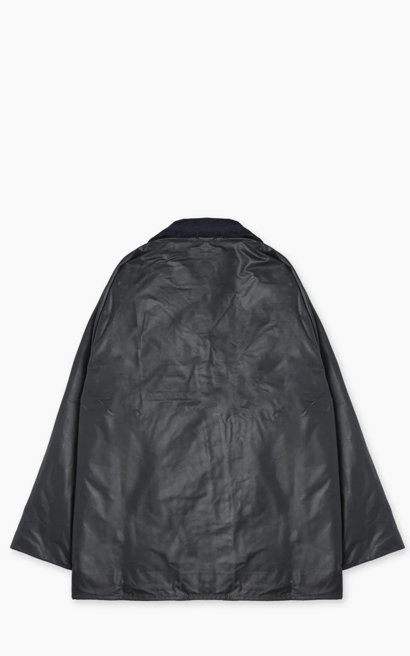 Barbour Beaufort Wax Jacket Navy - Image 8