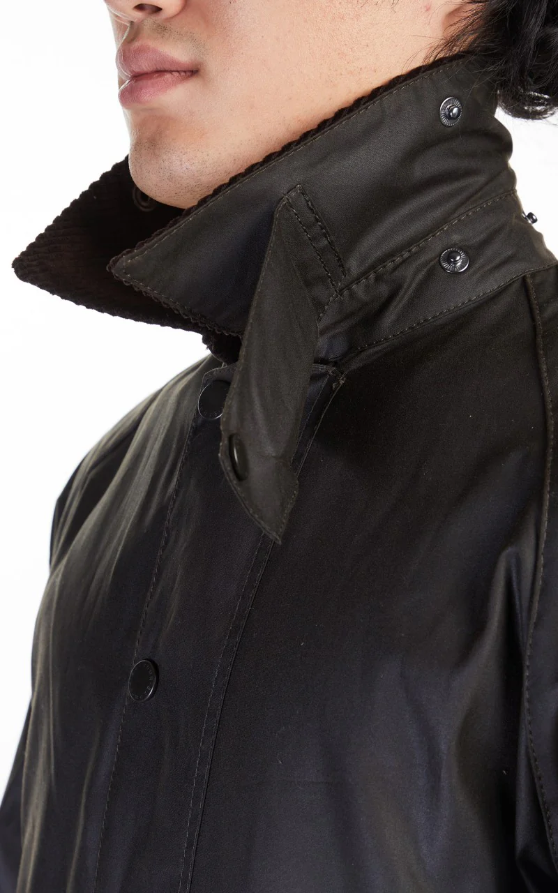 Barbour Beaufort Wax Jacket Olive - Image 10