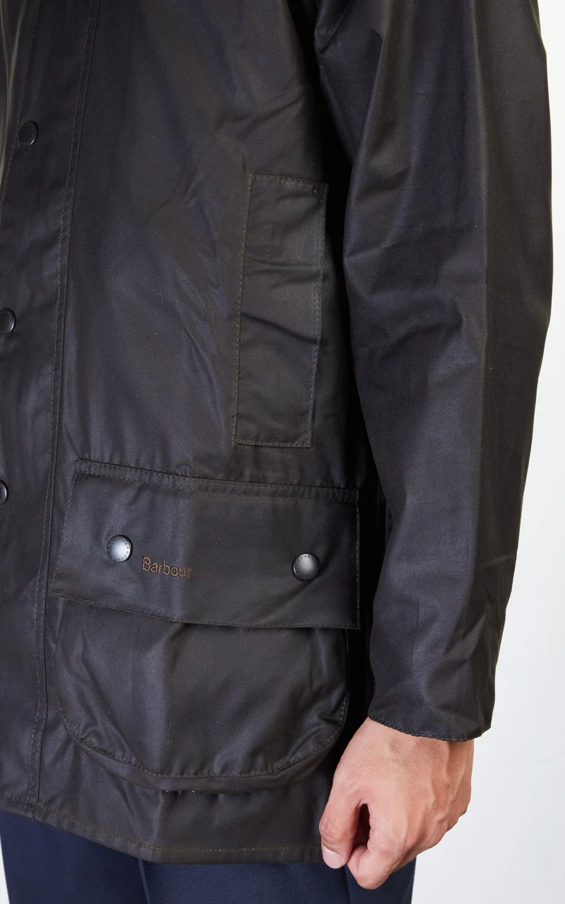 Barbour Beaufort Wax Jacket Olive - Image 8
