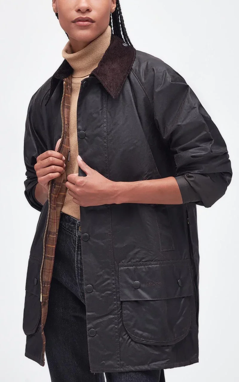 Barbour Beaufort Wax Jacket Rustic - Image 3