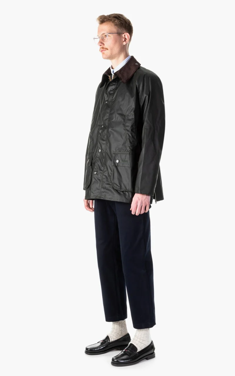 Barbour Bedale Wax Jacket Sage - Image 3