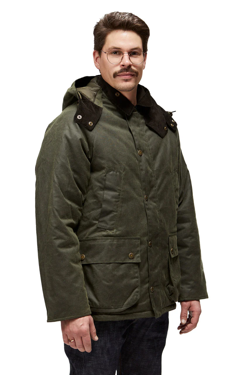 Barbour Bedale Winter Wax Jacket Sage/Olive Night - Image 5