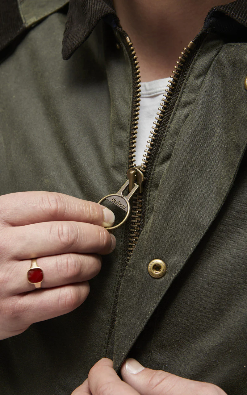 Barbour Bedale Winter Wax Jacket Sage/Olive Night - Image 7