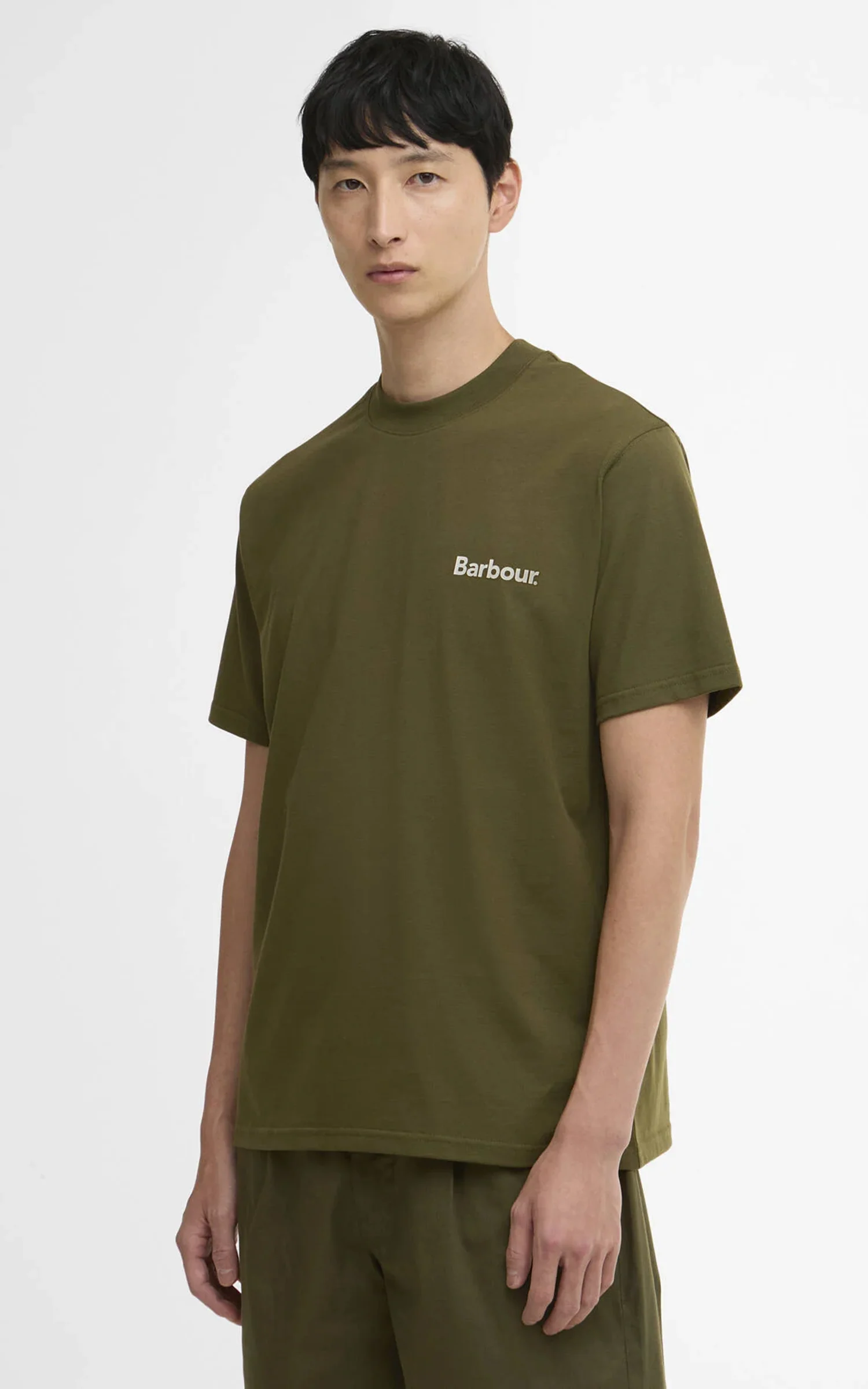 Barbour Camber Oversized T-Shirt Mid Olive - Image 3