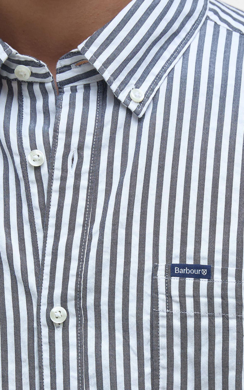 Barbour Cresswell Shirt Navy - Image 3