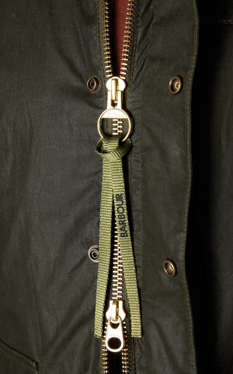 Barbour Deck Waxed Jacket Archive Olive - Image 7