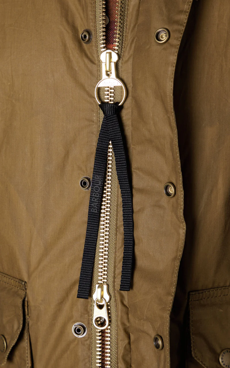Barbour Deck Waxed Jacket Sand - Image 8