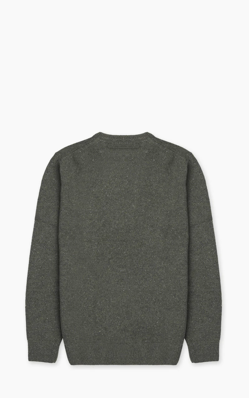 Barbour Essential Tisbury Crew Neck Sweatshirt Dark Seaweed - Image 5