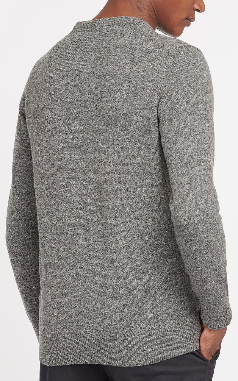 Barbour Essential Tisbury Crew Neck Sweatshirt Grey - Image 4