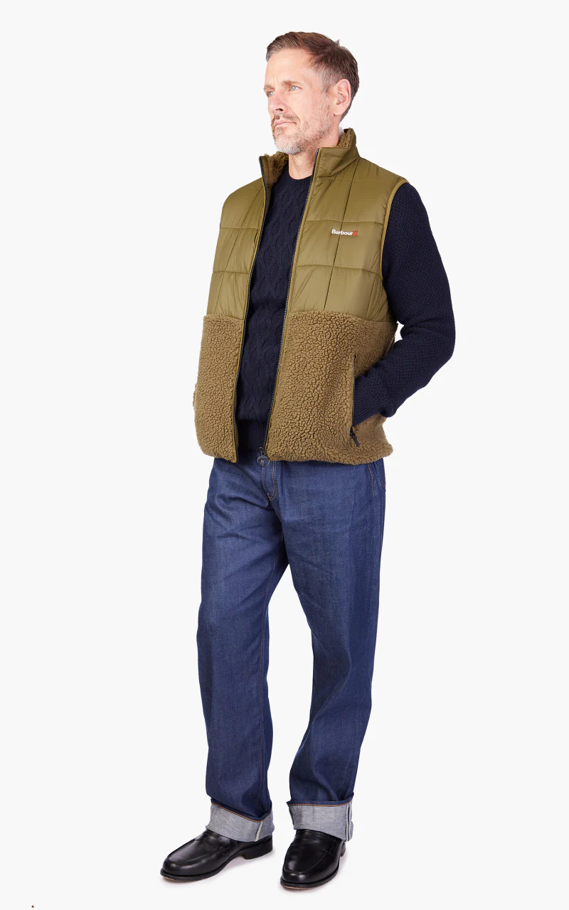 Barbour Fell Fleece Gilet Beech - Image 2