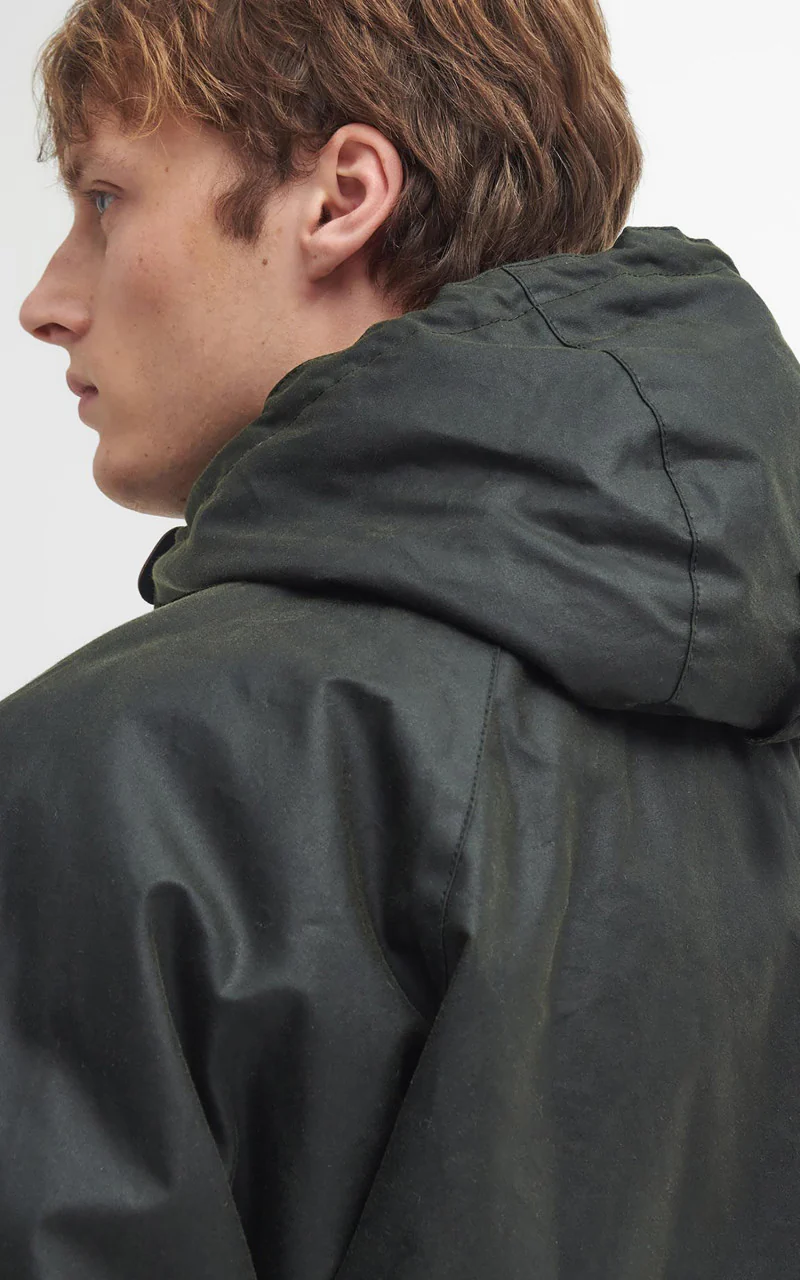 Barbour Field Waxed Parka Fern - Image 6