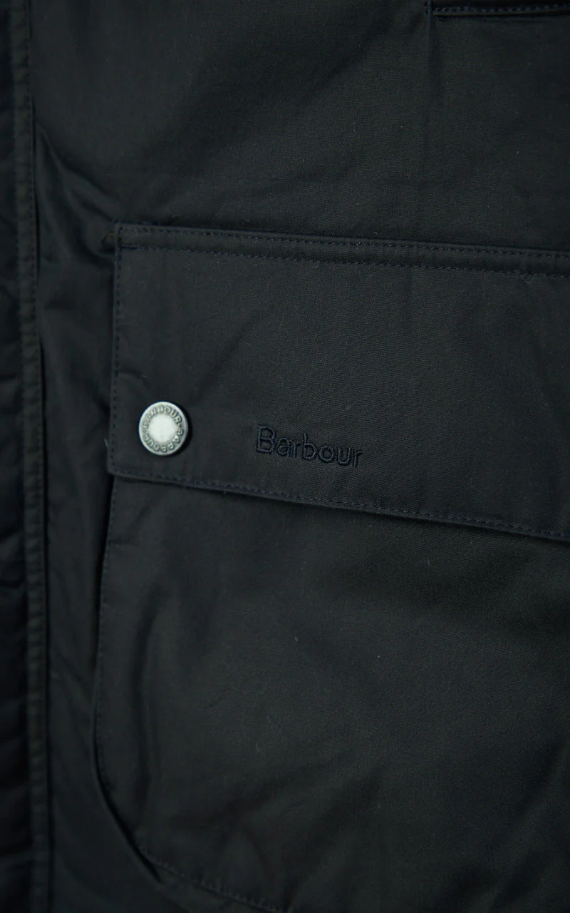 Barbour Hooded Beaufort Wax Jacket Navy - Image 6